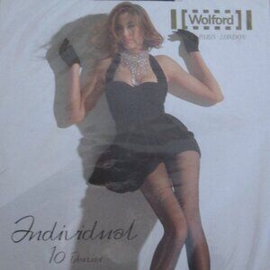 1st Quality Wolford Individual 10 Stockings - Medium - in Admiral Blue